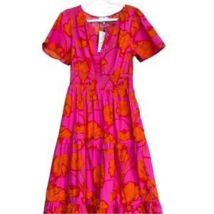 [NWT] Sugarlips Pink and Orange Floral Maxi Dress